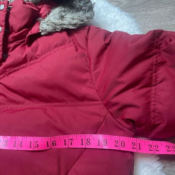 Columbia XCO Down Feather Puffer Jacket Red Winter Quilted Size Small - Picture 12 of 14
